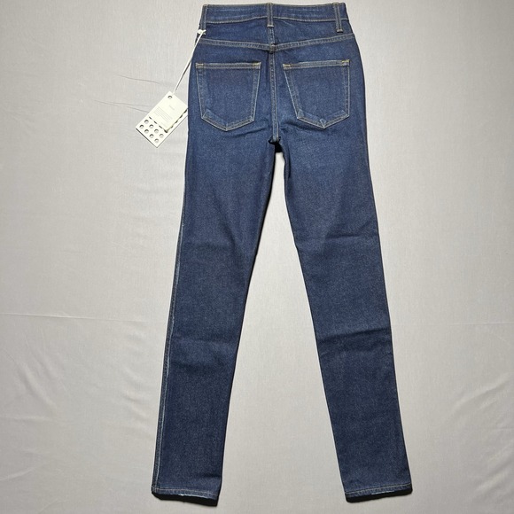 Khaite‎ Vanessa Premium Denim High Waist Slim Jeans 24 - Picture 2 of 14